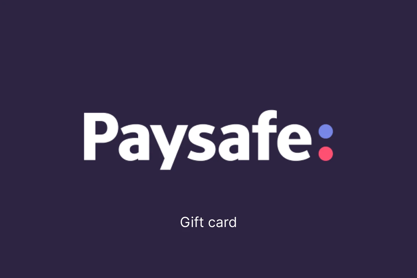 Paysafecard gift card