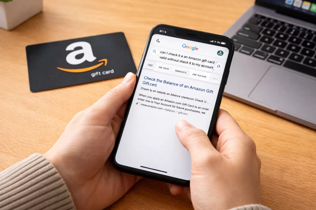 Can I verify if an Amazon gift card is active without adding it to my account