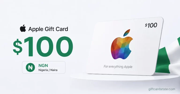 100 dollar Apple Gift Card rate in Nigeria
