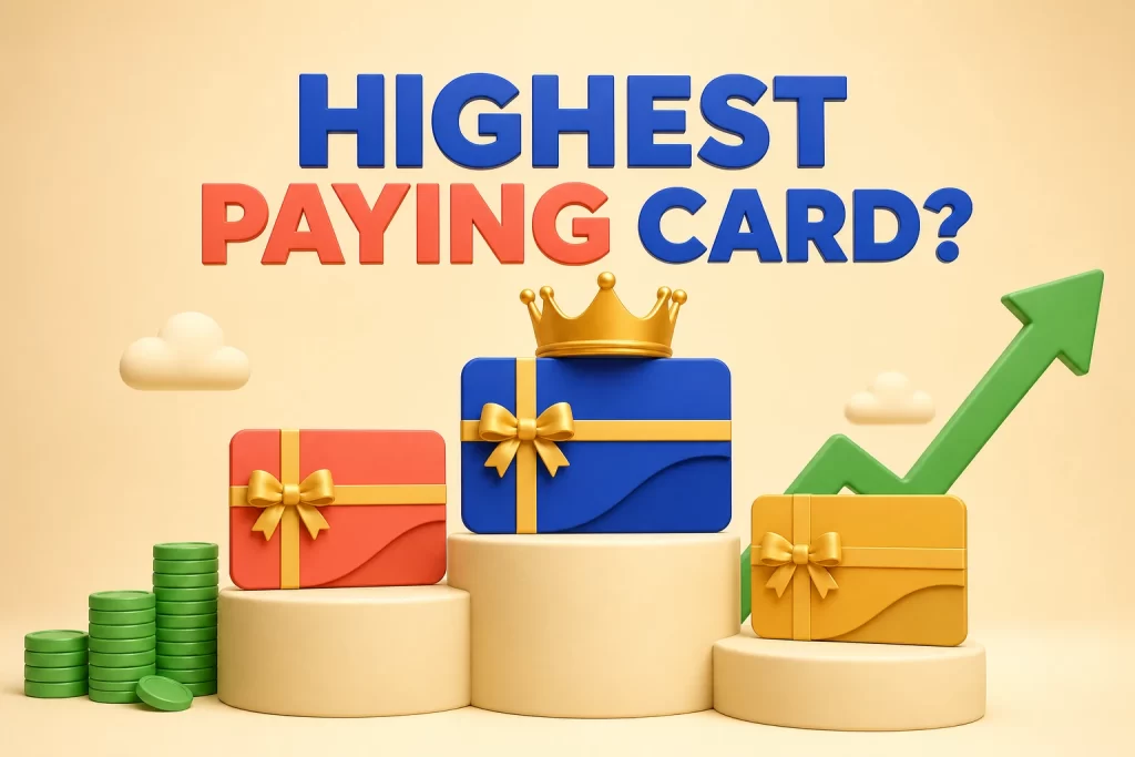 Comparison of highest-paying gift cards in Nigeria