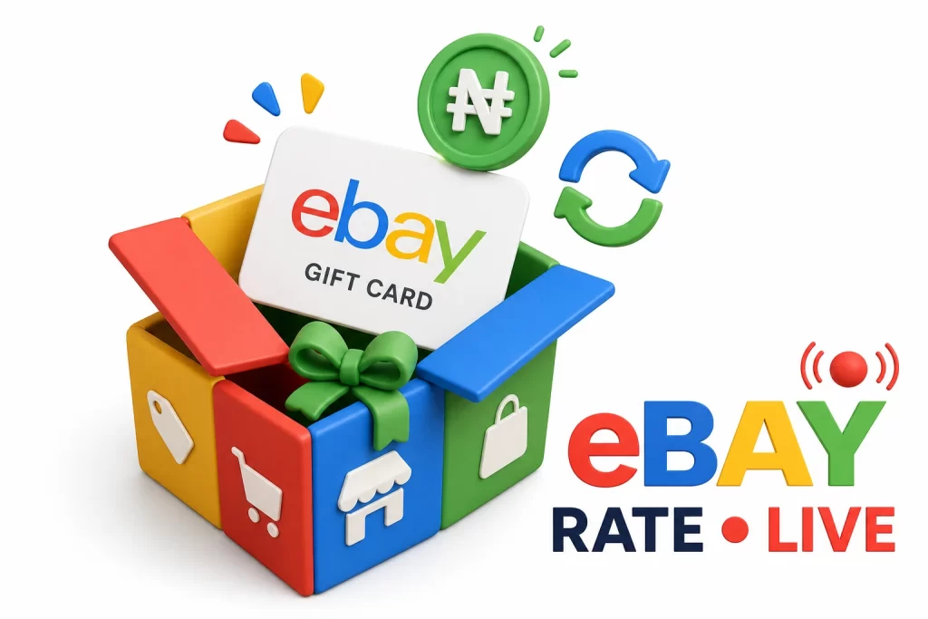 eBay gift card live rate update in Nigerian naira