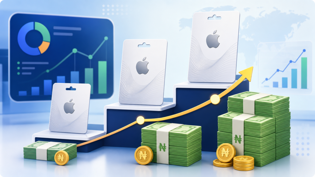Gift card amount tiers changing naira value estimates