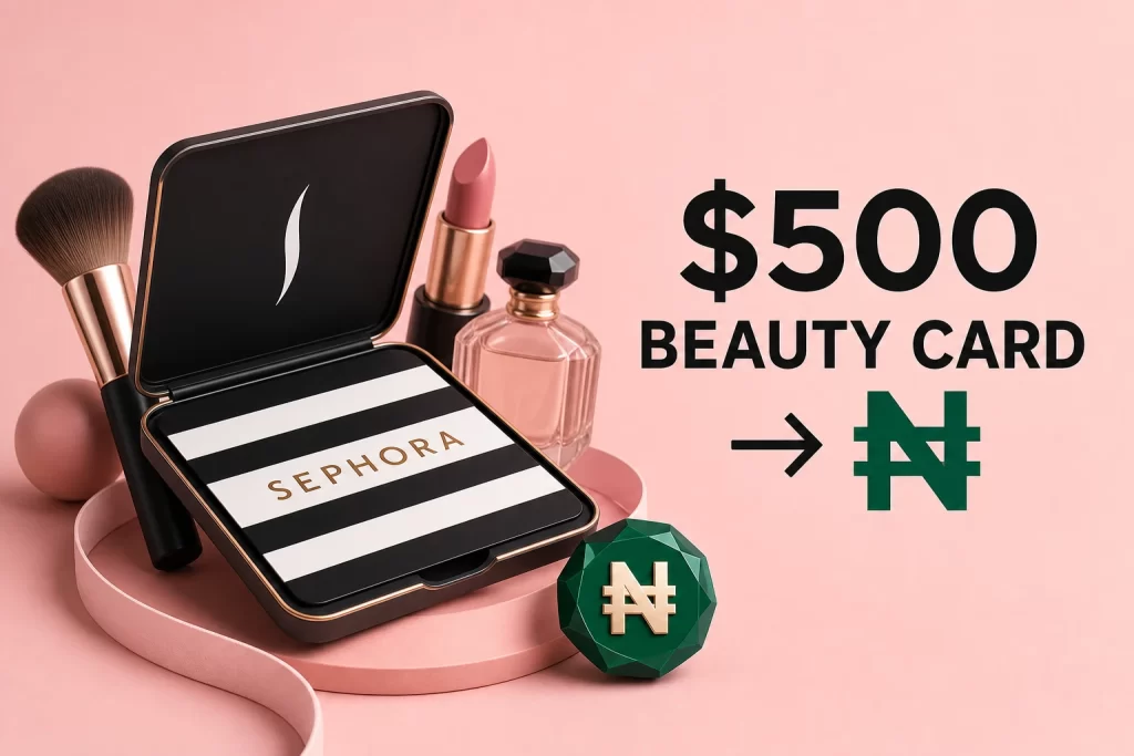 $500 Sephora gift card value in Nigerian naira