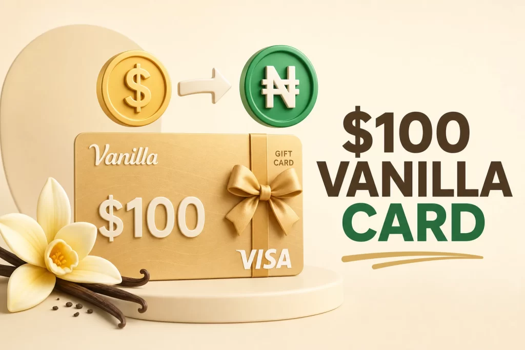 $100 Vanilla Visa gift card value in Nigerian naira