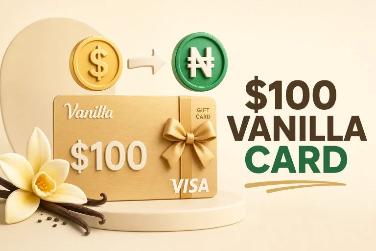$100 Vanilla Visa gift card value in Nigerian naira