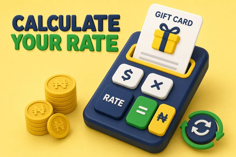 Gift card rate calculation from card value to Nigerian naira